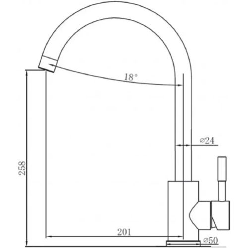 Кухонний змішувач SKF 850 ST Inox - фото 1