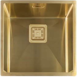 Нерж. мийка Quadro 44 R10 Nano Gold Нерж. мийка Quadro 44 R10 Nano Gold