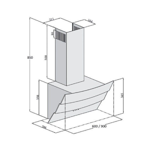 Витяжка Stella 60 Black - фото 1