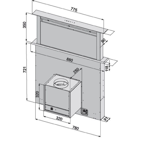 Витяжка Downdraft 90 Inox - фото 3 Витяжка Downdraft 90 Inox - фото 3