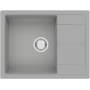 Гранітна мийка Cubix 65x50 Grey Metallic
