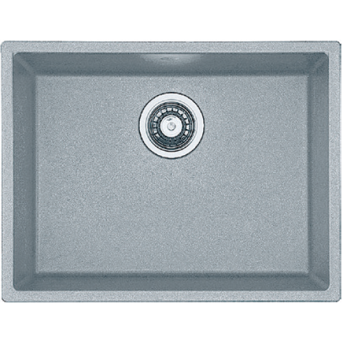 Гранітна мийка Quadro 61x46 Grey Metallic