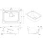 Гранітна мийка Crystal 53x46 Antracit - фото 4 Гранітна мийка Crystal 53x46 Antracit - фото 4