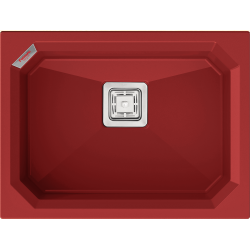 Гранітна мийка Crystal 61x46 Rouge