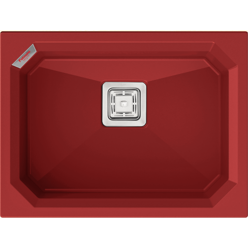 Гранітна мийка Crystal 61x46 Rouge