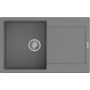 Гранітна мийка Navio 79x50 Grey Metallic