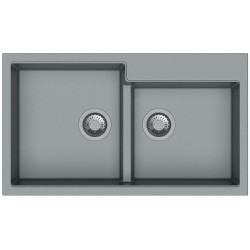 Гранітна мийка Navio 86x50x2 Grey Metallic