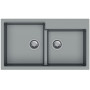 Гранітна мийка Navio 86x50x2 Grey Metallic