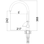 Кухонний змішувач FKM 72 SS Inox - фото 4
