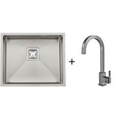Мийка Quadro 53 Celldecor + Змішувач FKM 71 Inox Мийка Quadro 53 Celldecor + Змішувач FKM 71 Inox