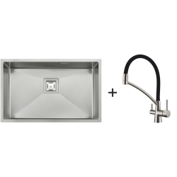 Мийка Quadro 68 Celldecor + Змішувач FKM 3110 Inox Black Мийка Quadro 68 Celldecor + Змішувач FKM 3110 Inox Black