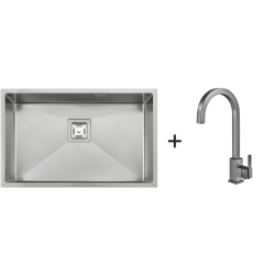 Мийка Quadro 68 Celldecor + Змішувач FKM 71 Inox Мийка Quadro 68 Celldecor + Змішувач FKM 71 Inox
