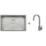 Мийка Quadro 68 Celldecor + Змішувач FKM 71 Inox