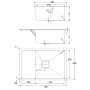 Нерж. мийка Quadro 70 D (70x44) 1,20 мм - фото 2