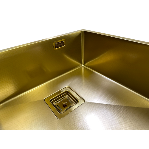 Нерж. мийка Quadro 49 Celldecor Nano Gold - фото 2 Нерж. мийка Quadro 49 Celldecor Nano Gold - фото 2