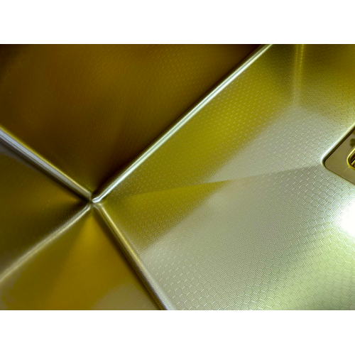 Нерж. мийка Quadro 49 Celldecor Nano Gold - фото 4 Нерж. мийка Quadro 49 Celldecor Nano Gold - фото 4