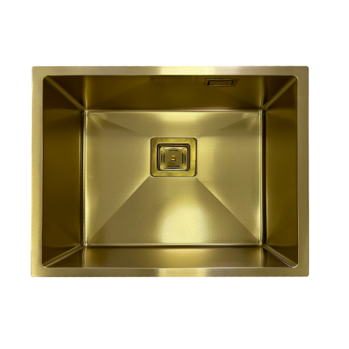 Нерж. мийка Quadro 53 Celldecor Nano Gold - фото 3