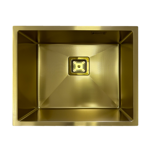 Нерж. мийка Quadro 53 Celldecor Nano Gold - фото 2