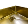 Нерж. мийка Quadro 53 Celldecor Nano Gold - фото 8