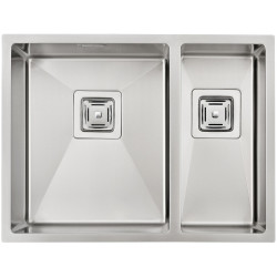 Нерж. мийка Quadro 58 R10 L(58x44) 1,20 мм Нерж. мийка Quadro 58 R10 L(58x44) 1,20 мм