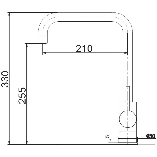Кухонний змішувач SKF 860 ST Inox - фото 1