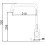 Кухонний змішувач SKF 860 ST Inox - фото 2