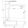 Змішувач для раковини Lupo 18101 Black - фото 6