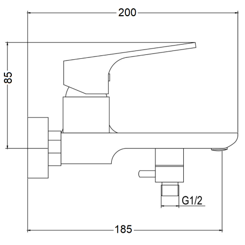 Змішувач для ванни Logic 17403 Chrome - фото 6 Змішувач для ванни Logic 17403 Chrome - фото 6